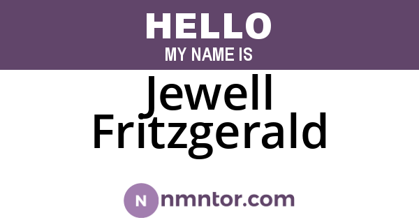 Jewell Fritzgerald