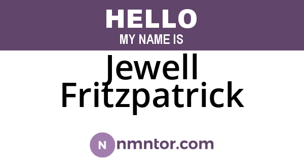Jewell Fritzpatrick