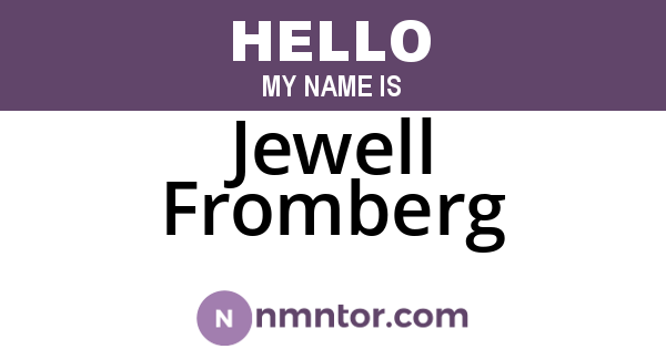 Jewell Fromberg