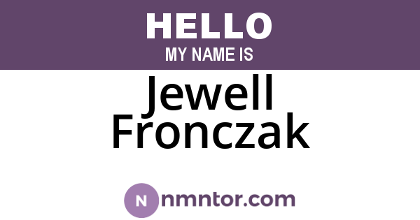 Jewell Fronczak