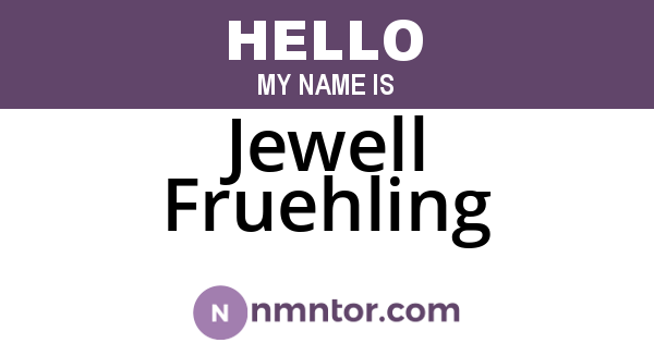 Jewell Fruehling