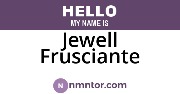 Jewell Frusciante