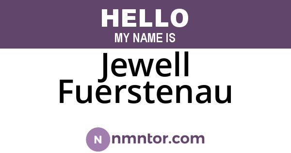 Jewell Fuerstenau