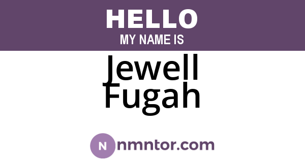 Jewell Fugah