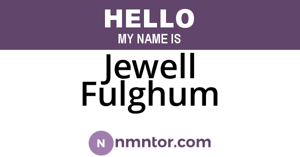 Jewell Fulghum