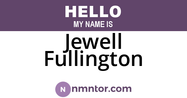 Jewell Fullington
