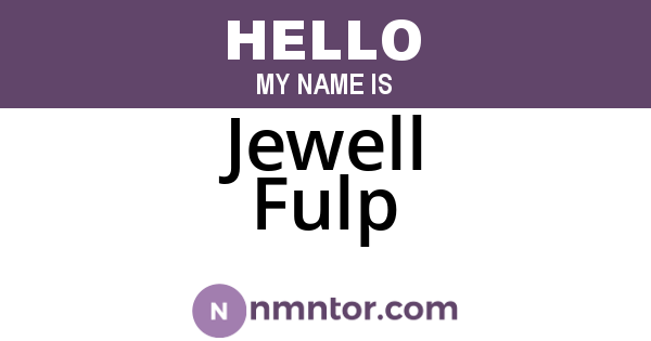 Jewell Fulp