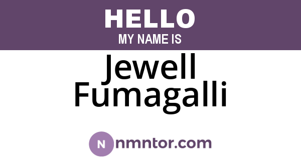 Jewell Fumagalli