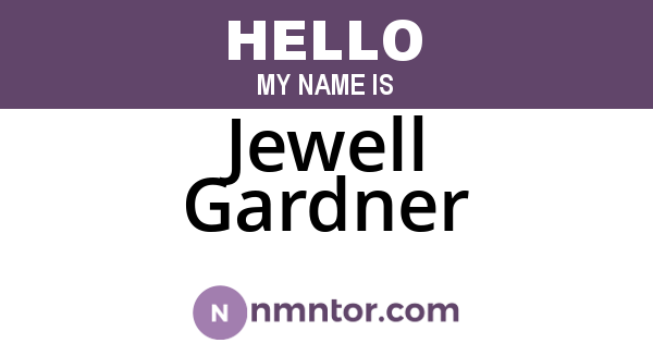 Jewell Gardner