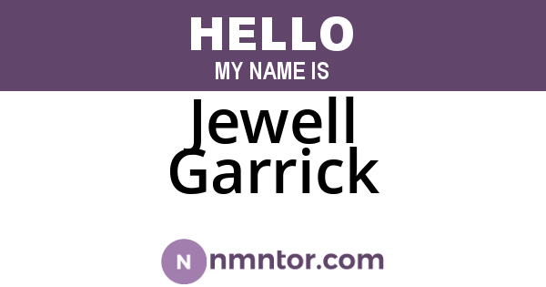 Jewell Garrick