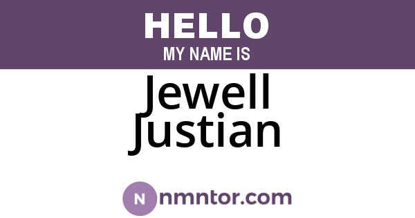 Jewell Justian