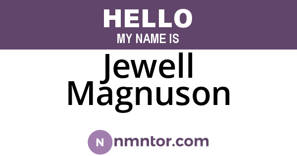 Jewell Magnuson