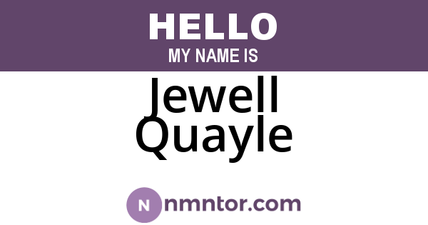 Jewell Quayle
