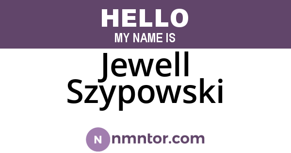 Jewell Szypowski