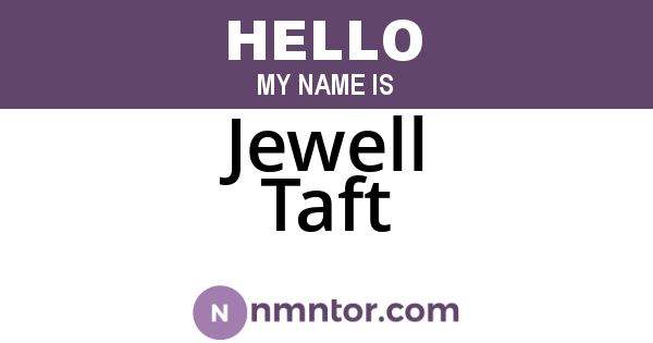 Jewell Taft