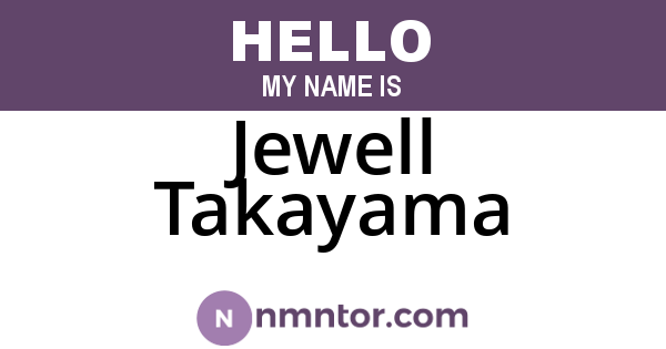 Jewell Takayama