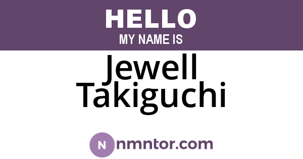 Jewell Takiguchi