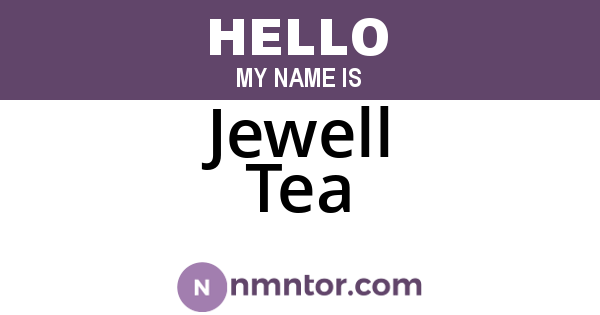 Jewell Tea