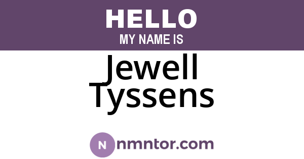 Jewell Tyssens