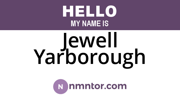 Jewell Yarborough