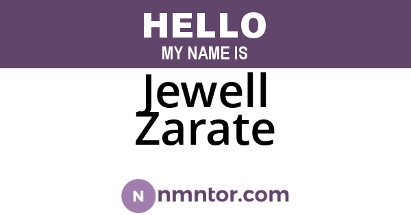 Jewell Zarate