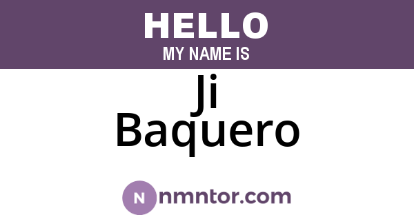 Ji Baquero