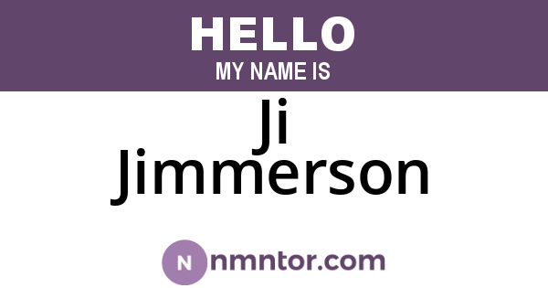 Ji Jimmerson