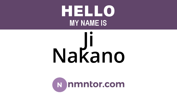 Ji Nakano