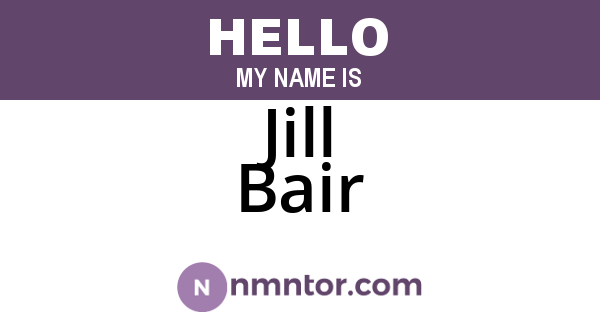 Jill Bair