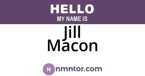 Jill Macon