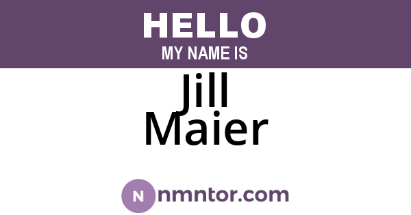 Jill Maier