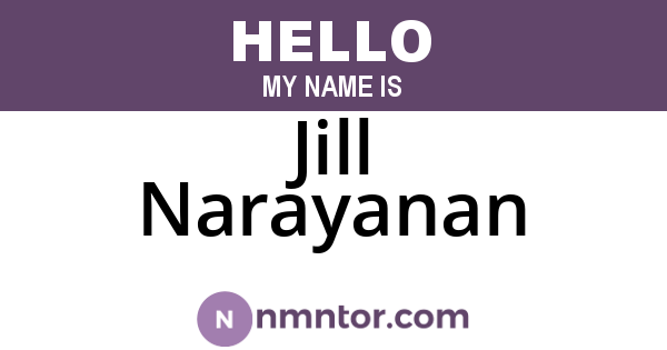 Jill Narayanan