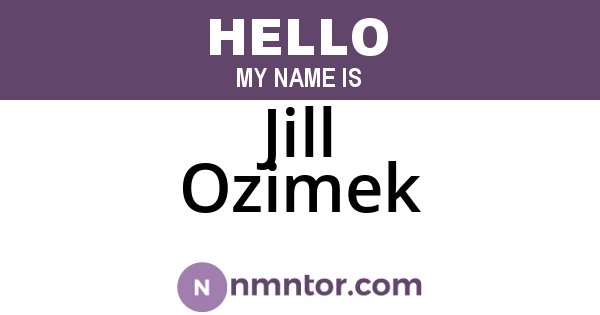 Jill Ozimek