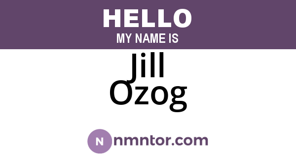 Jill Ozog