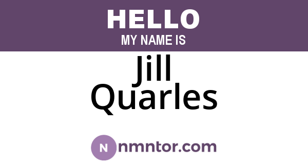 Jill Quarles