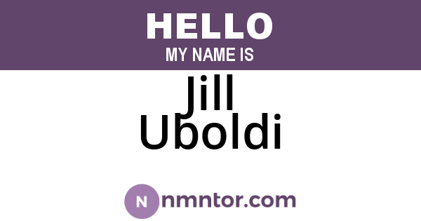 Jill Uboldi