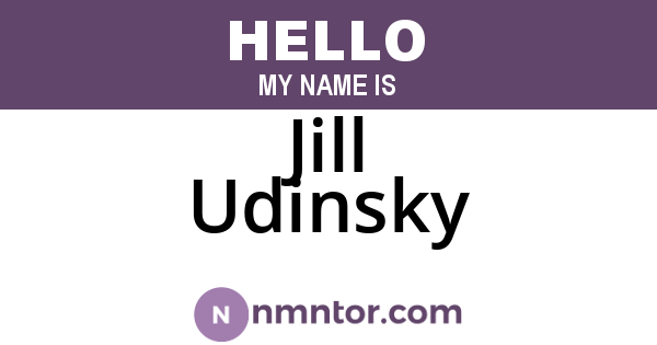 Jill Udinsky