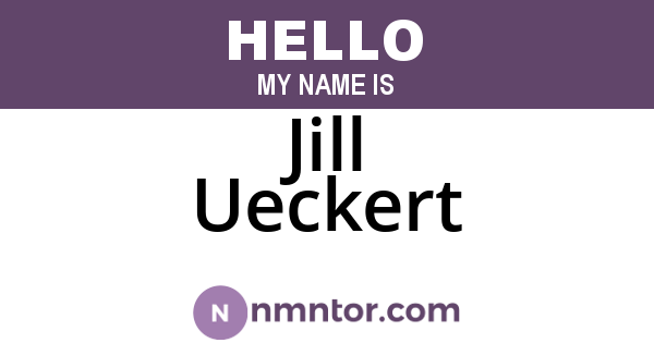 Jill Ueckert