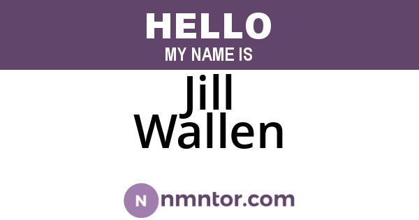 Jill Wallen