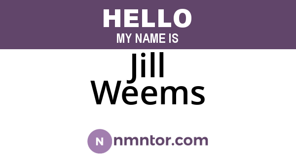 Jill Weems