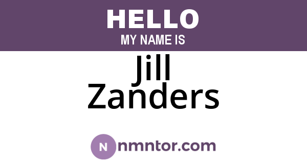 Jill Zanders