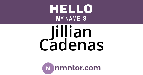 Jillian Cadenas
