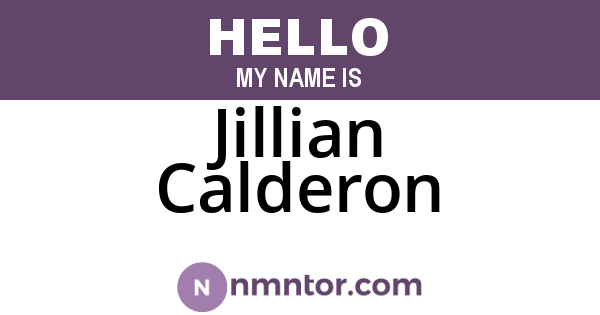 Jillian Calderon