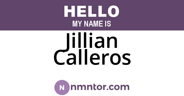 Jillian Calleros