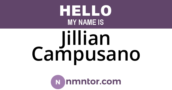 Jillian Campusano