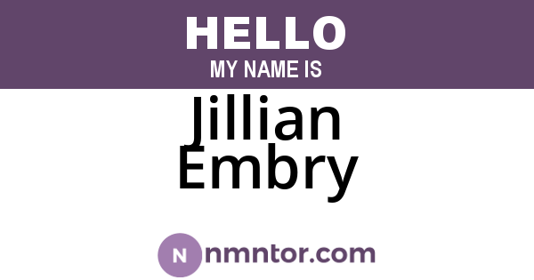Jillian Embry