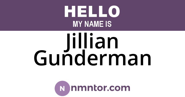 Jillian Gunderman