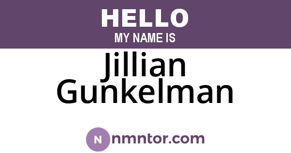 Jillian Gunkelman