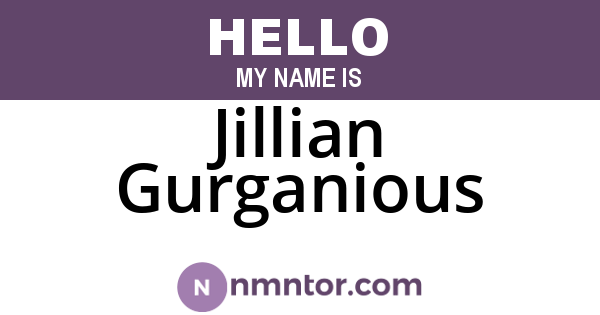 Jillian Gurganious