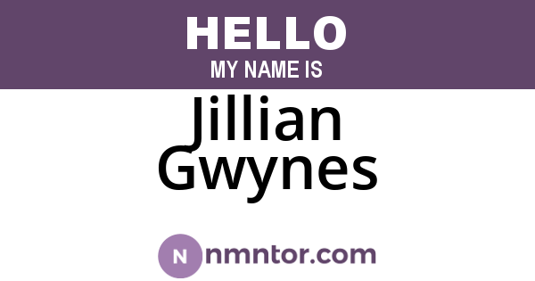 Jillian Gwynes